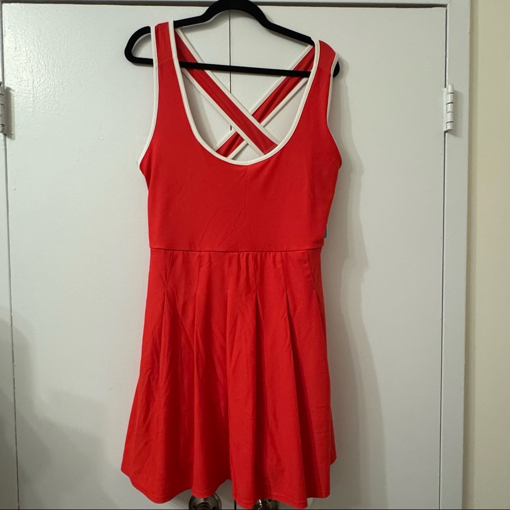 Prince Tennis/Pickleball Active Dress with Built-In Shorts – Red – Women’s XXL